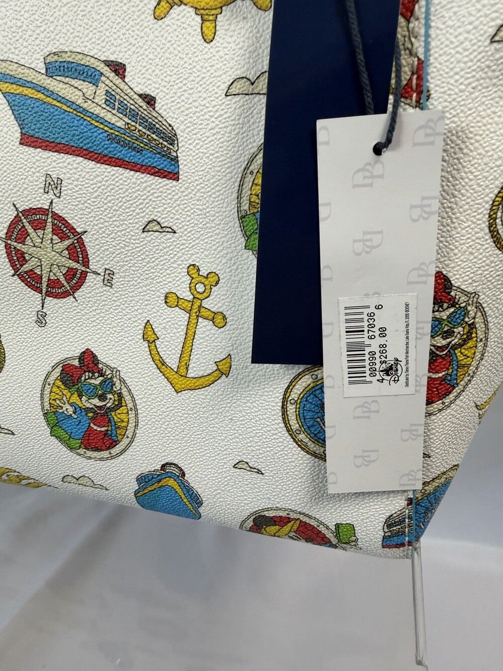 Disney Cruise Line Dooney and Bourke Tote Bag Mickey Mouse New With Tags DCL - Picture 11 of 12